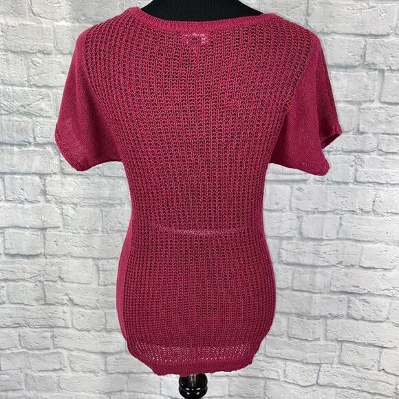 A.N.A. Cotton blend Open knit short sleeve sweater size XS - Picture 11 of 11